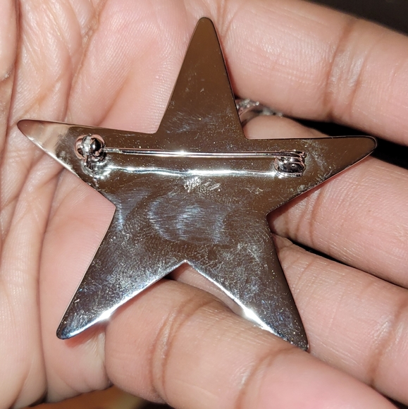 Vintage 925 Star Brooch - Picture 2 of 2
